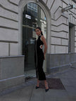 RENEE cutout dress, black
