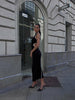 RENEE cutout dress, black