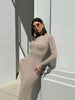 COTY dress, gray-beige