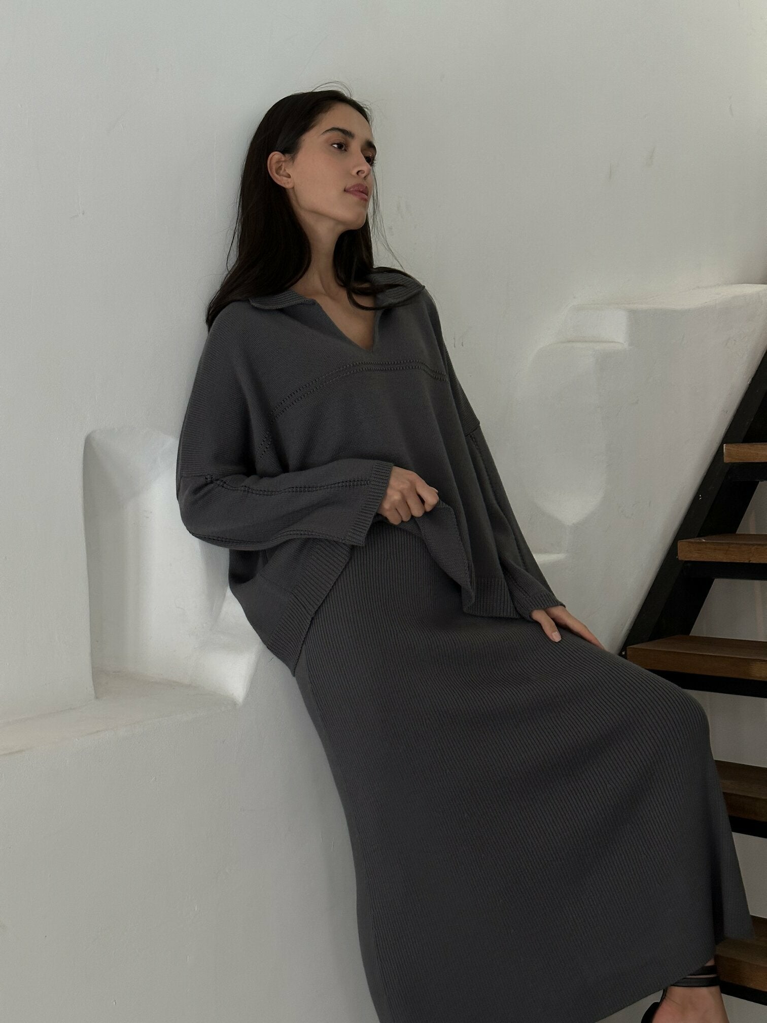 ANDREA skirt, graphite