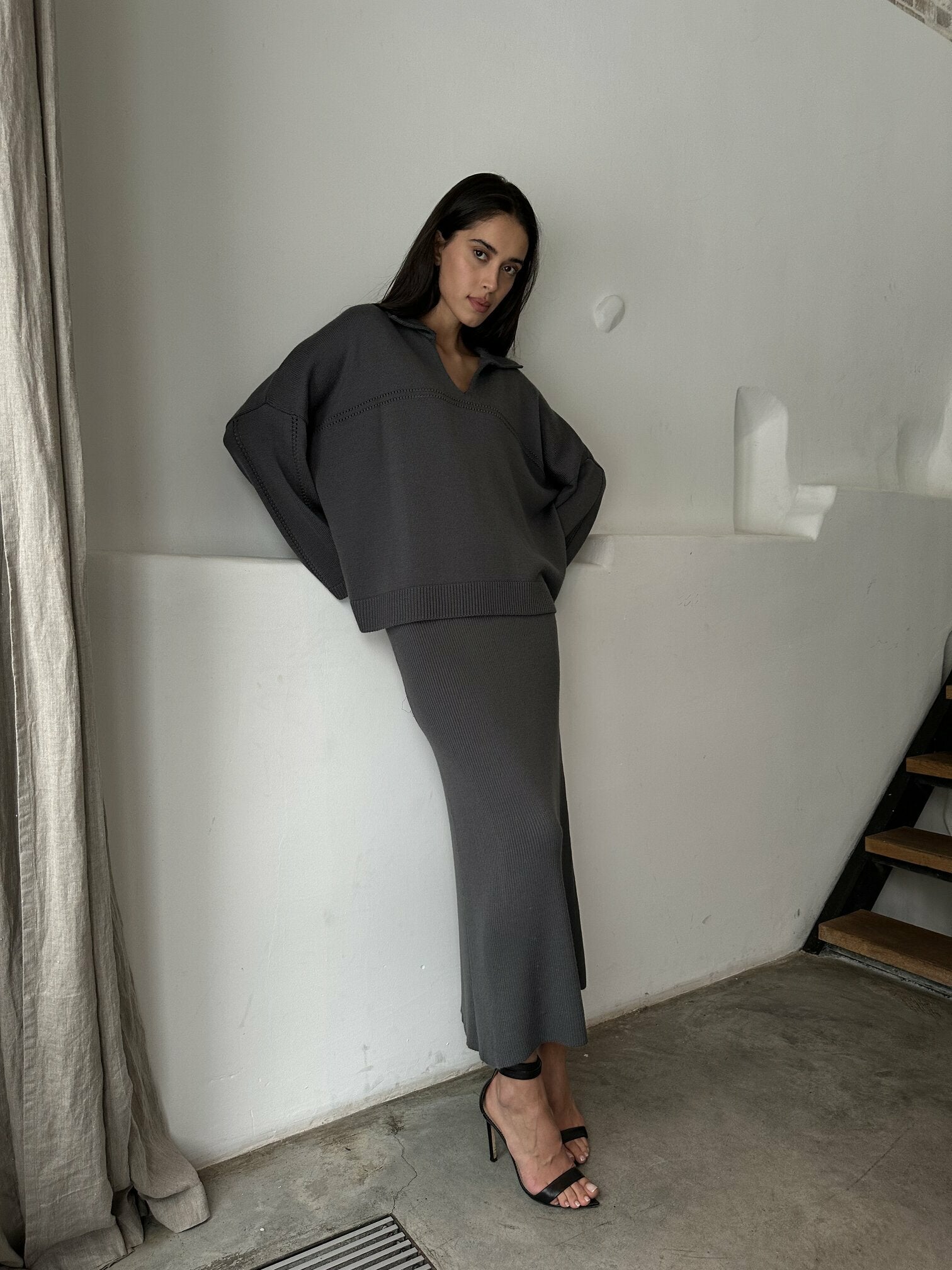 ANDREA skirt, graphite