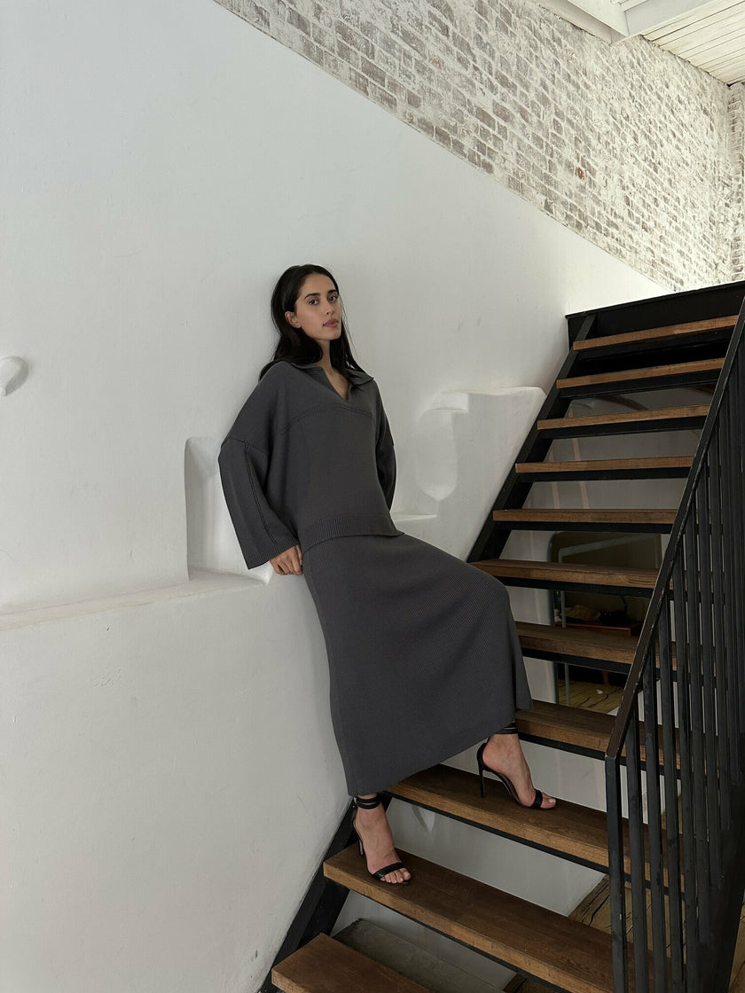 ANDREA skirt, anthracite