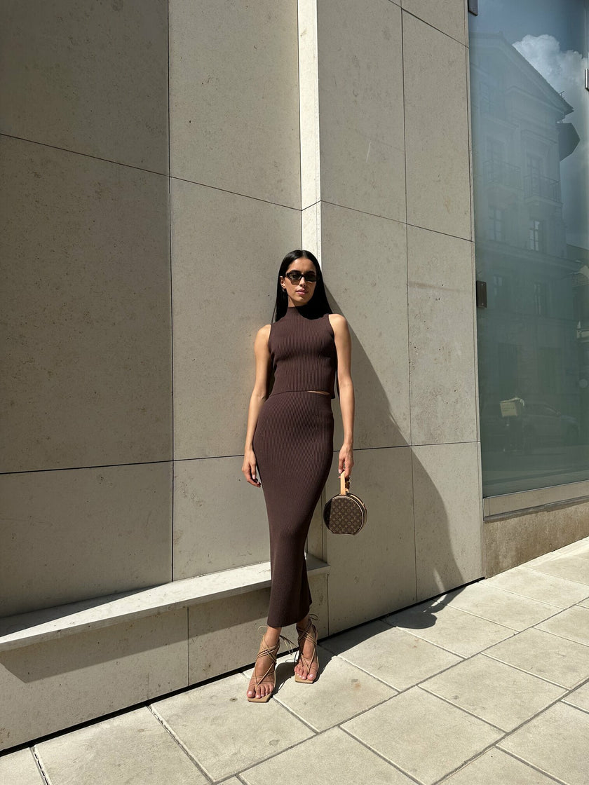 CLARE skirt, chocolate