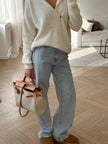 TATUM clusp jumper, milk