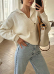 TATUM clusp jumper, milk