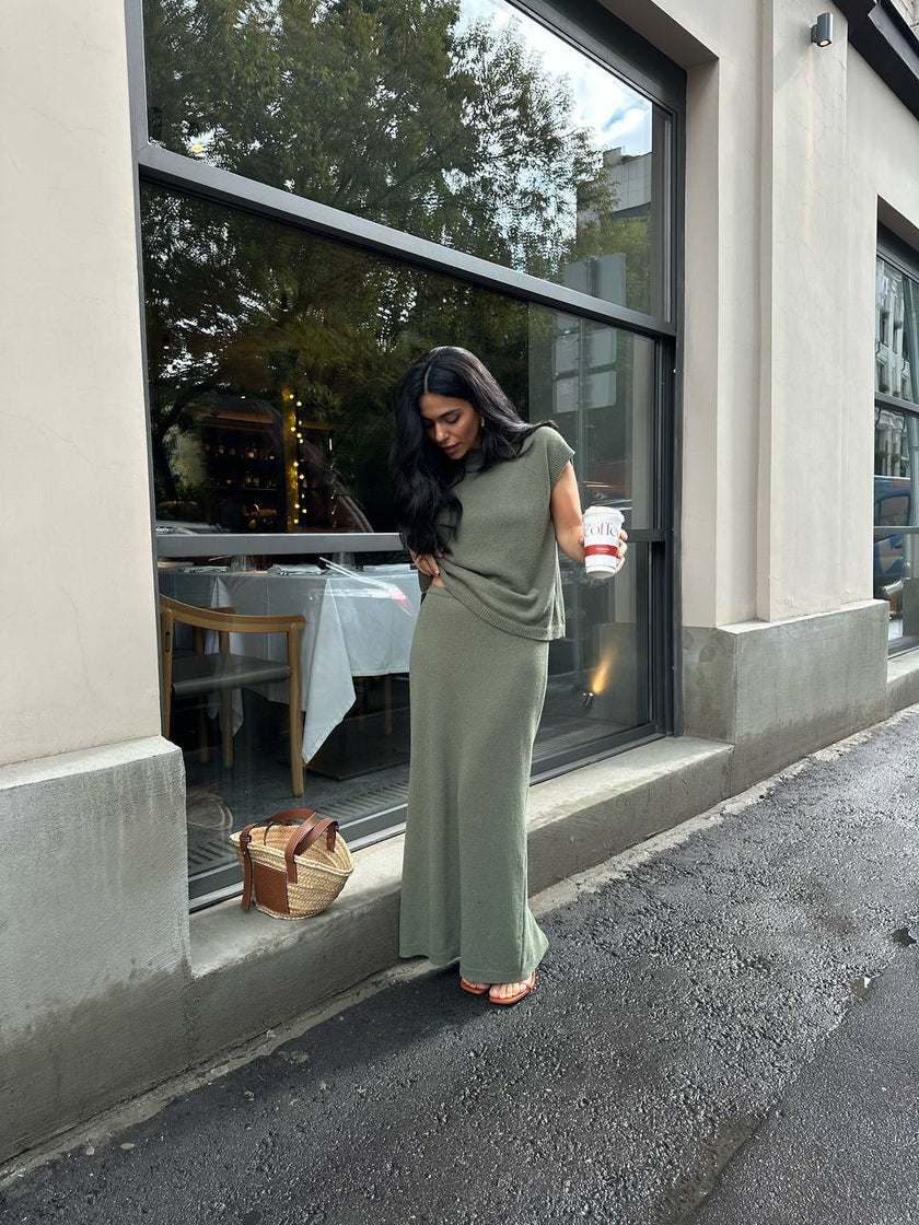 FLUFFY skirt, khaki