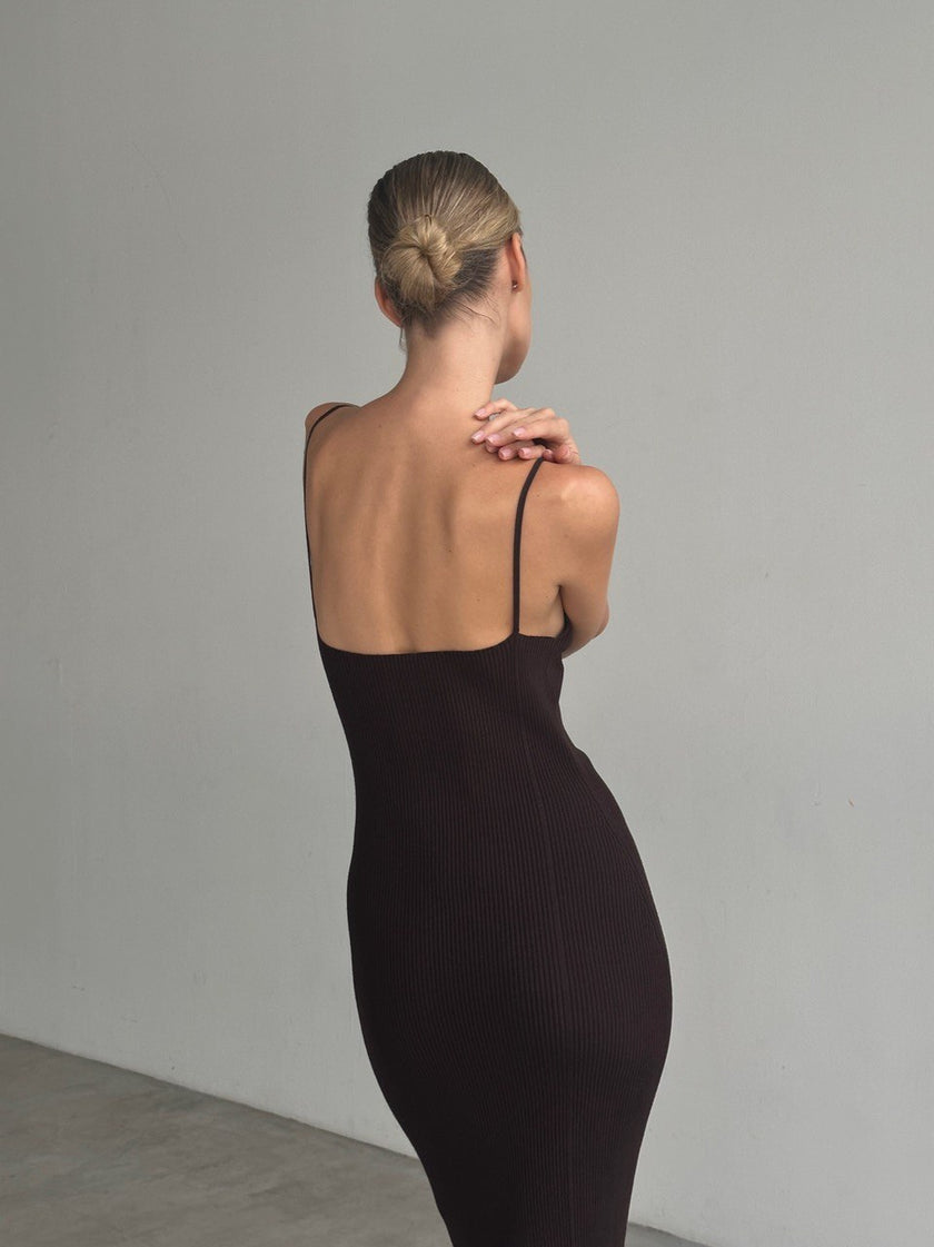 DANIELLA dress, chocolate