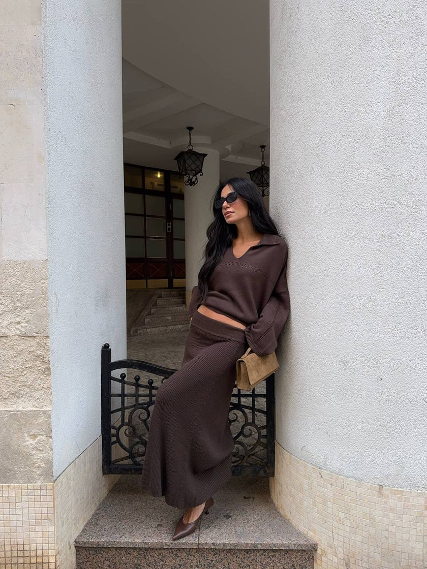 ANDREA skirt, chocolate