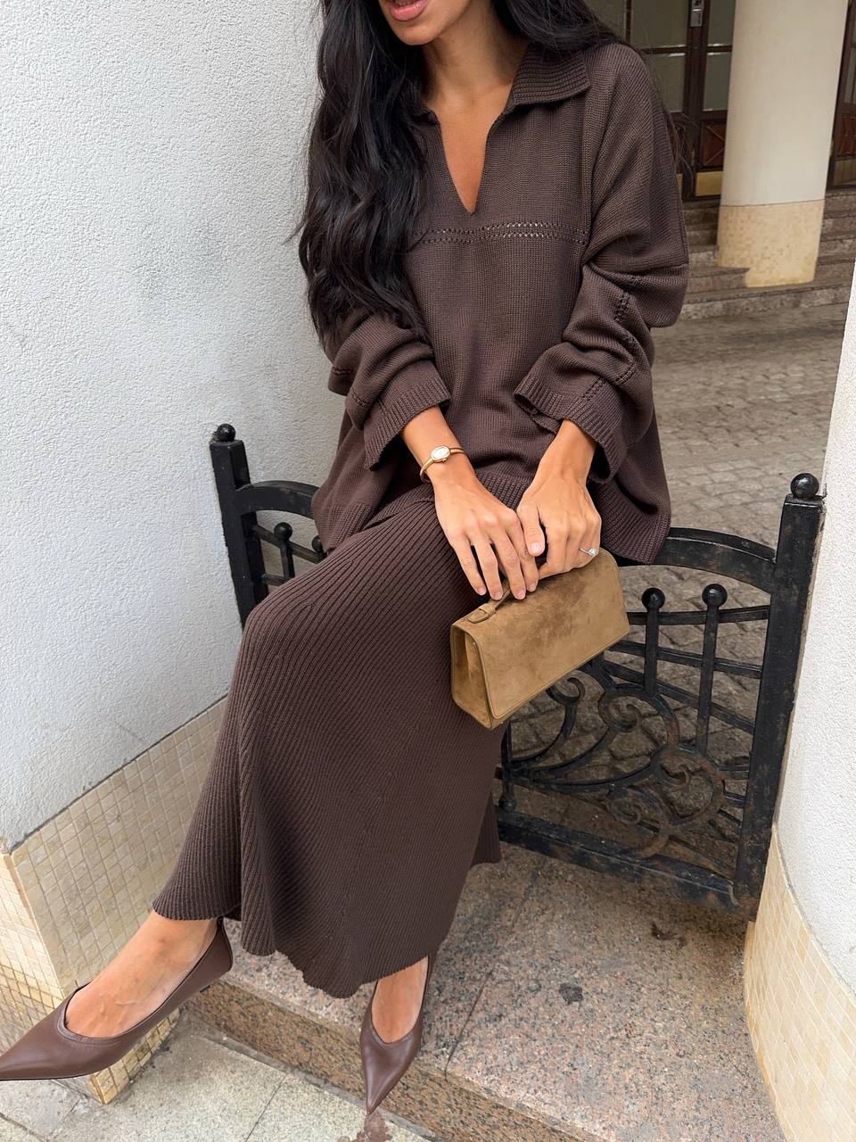 ANDREA skirt, chocolate