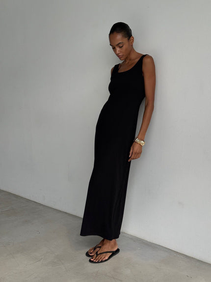 EVA dress, black
