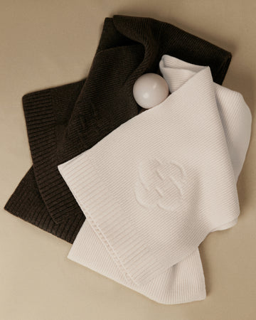 CELESTA cashmere scarf, chocolate