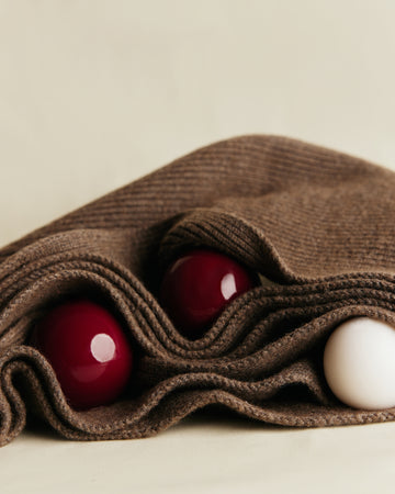 CELESTA cashmere scarf, chocolate