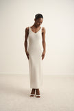 DIORA alpaca wool dress, milk