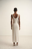DIORA alpaca wool dress, milk