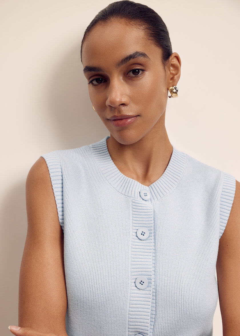 VALERA vest, light blue