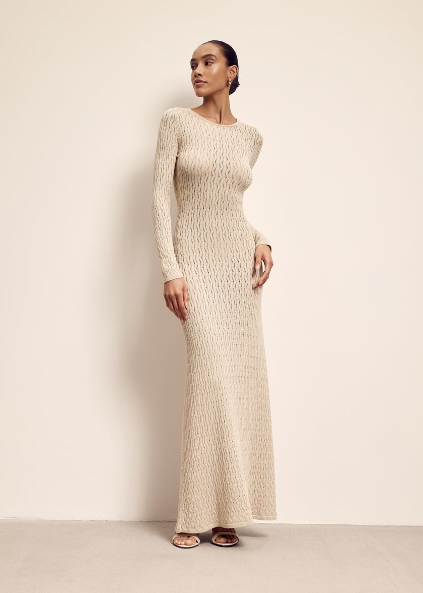 TAJ dress, beige