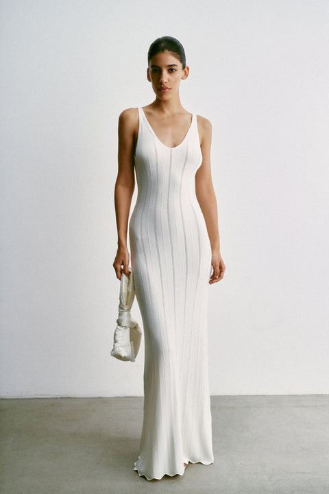 EDEN dress, milk