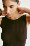 SATI dress, dark chocolate