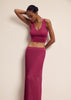 MILA polo jumper, fuchsia