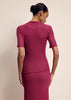 MILA polo jumper, fuchsia