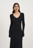 NORA long sleeve dress, black