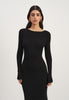 PETRA long sleeve dress, black