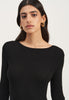 PETRA long sleeve dress, black