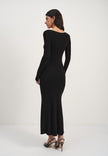 PETRA long sleeve dress, black