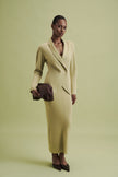 LEO double-breasted jacket, anise