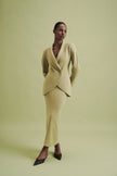 LEO double-breasted jacket, anise