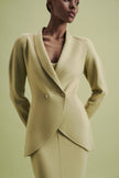LEO double-breasted jacket, anise