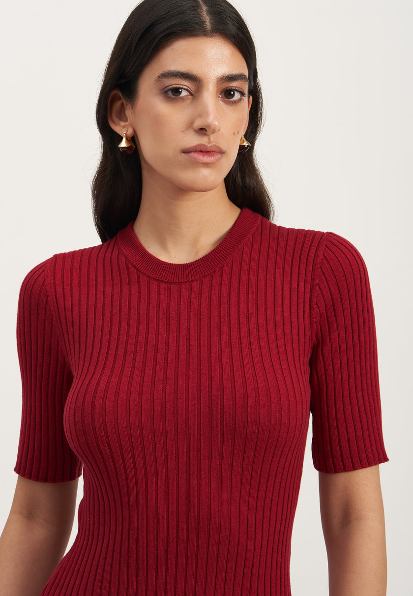 COLETTE top, marsala