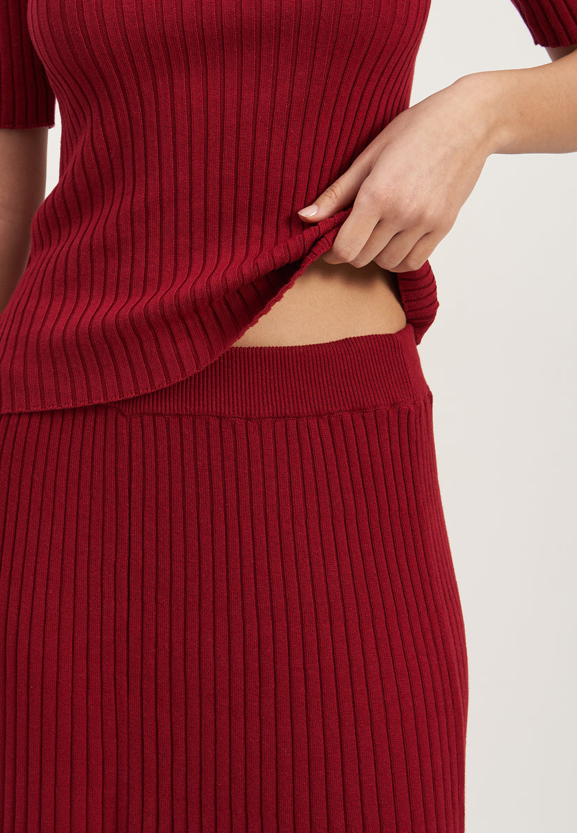 COLETTE skirt, marsala