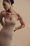 LEO dress in merino wool, beige