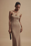 LEO dress in merino wool, beige