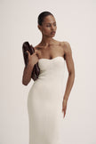 LEO dress in merino wool, milk