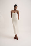 LEO dress in merino wool, milk