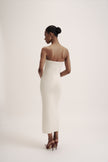 LEO dress in merino wool, milk