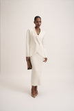 LEO dress in merino wool, milk