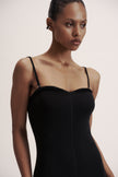 LEO dress in merino wool, black