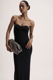 LEO dress in merino wool, black