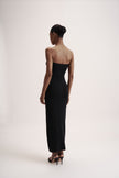 LEO dress in merino wool, black