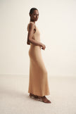 DIORA alpaca wool dress, peach