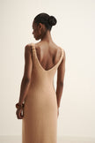 DIORA alpaca wool dress, peach