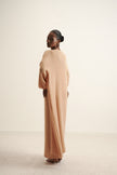 DIORA alpaca long cardigan, peach