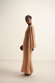 DIORA alpaca long cardigan, peach