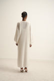DIORA alpaca long cardigan, milk