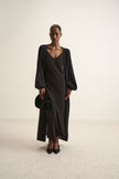 DIORA alpaca long cardigan, black