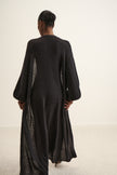 DIORA alpaca long cardigan, black
